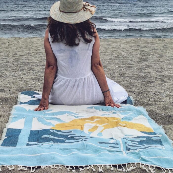 Bath towel peshtemal Flamingo - Image 4