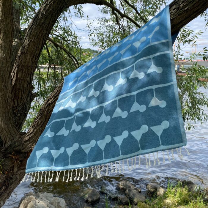 Reversible Bath Towel Peshtemal Martini Margarita - Image 5