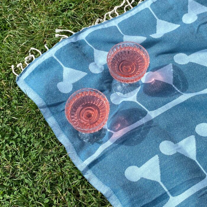Reversible Bath Towel Peshtemal Martini Margarita - Image 2